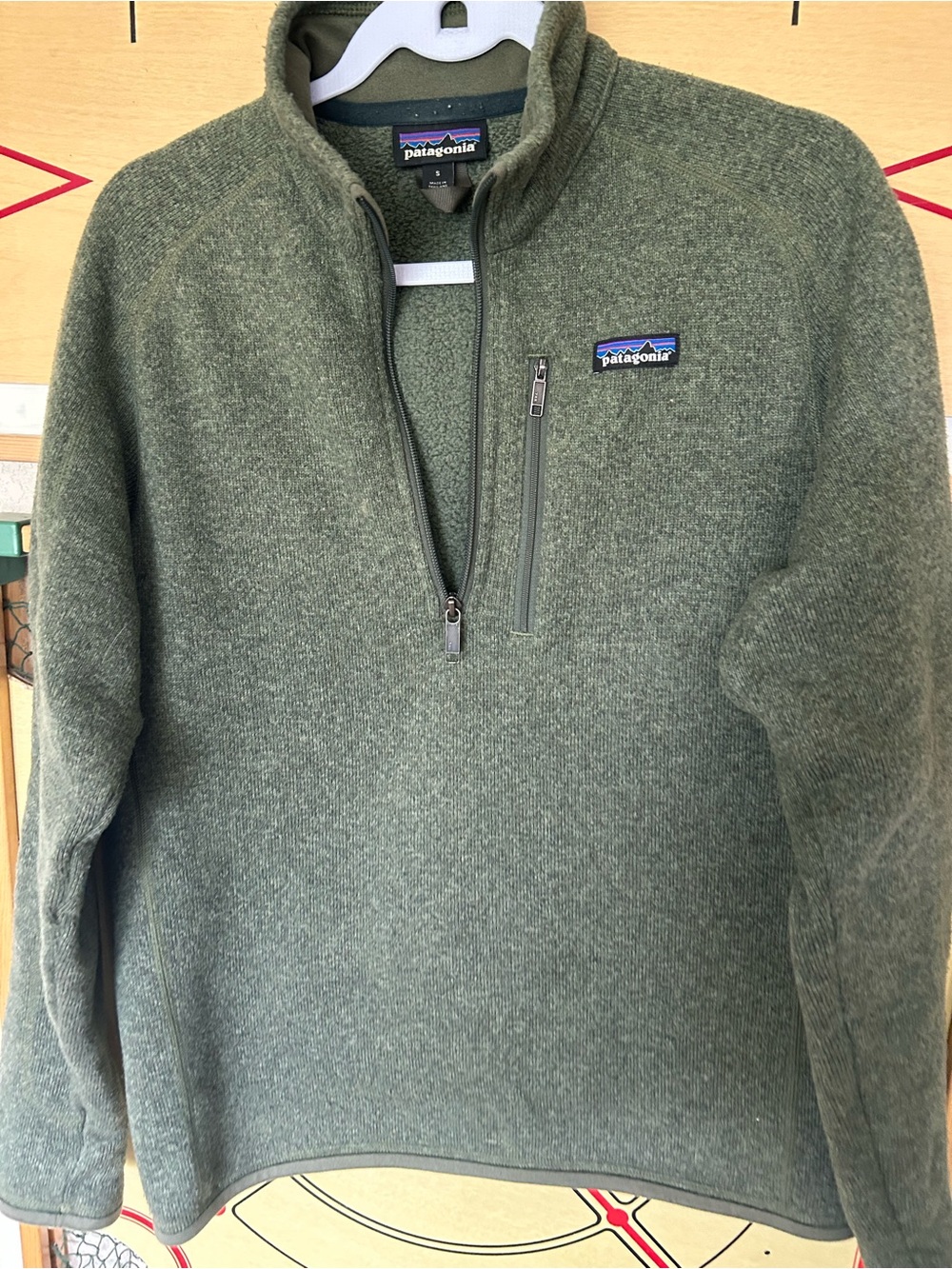 Patagonia Men's Zip-Neck Better Sweater in Olive